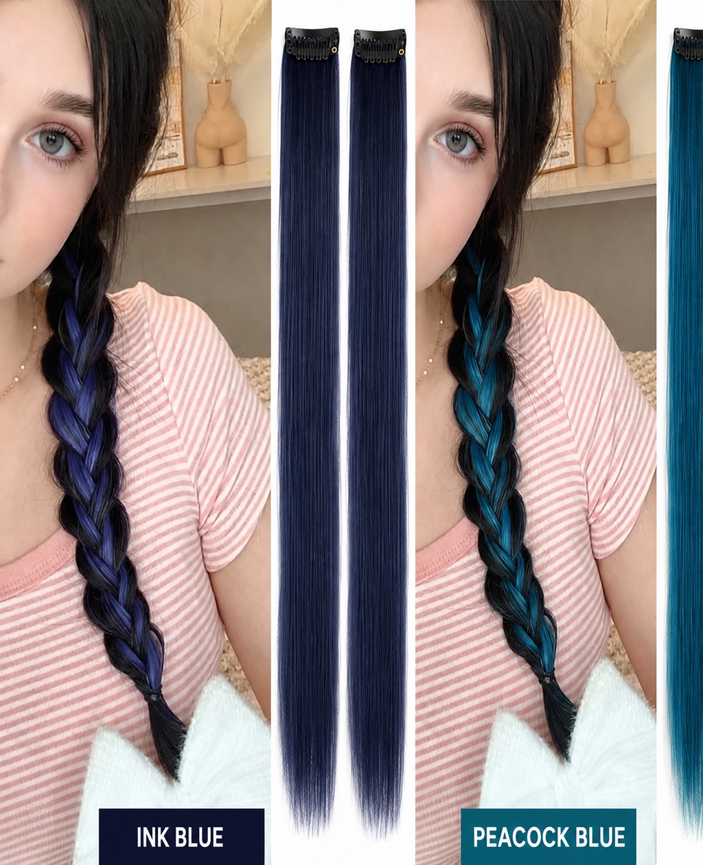 Clip-in Fashion colour strands