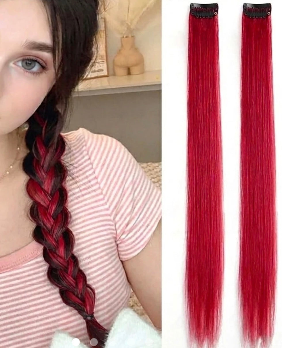 Clip-in Fashion colour strands