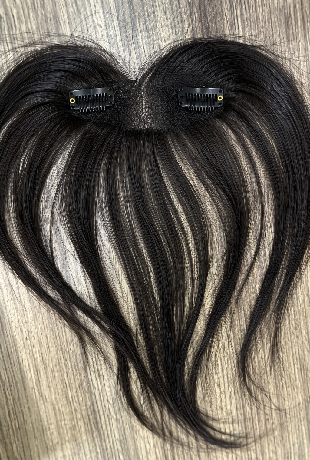 Clip in Hairline with Curtain Bangs