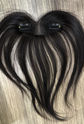 Clip in Hairline with Curtain Bangs