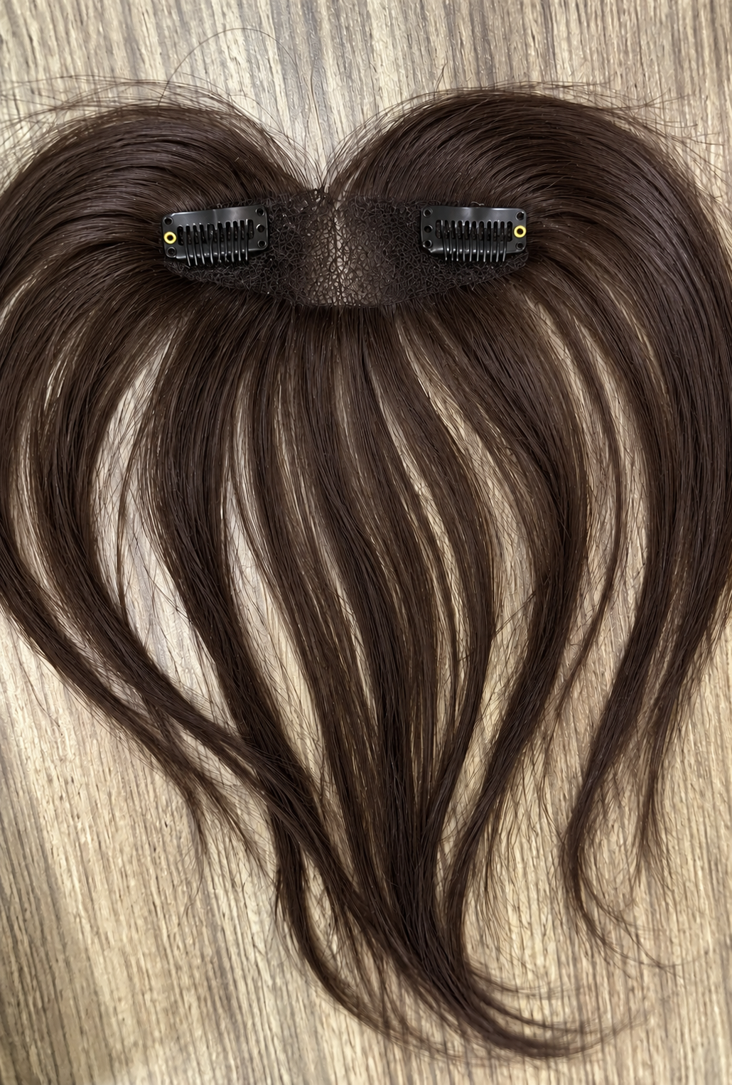 Clip in Hairline with Curtain Bangs
