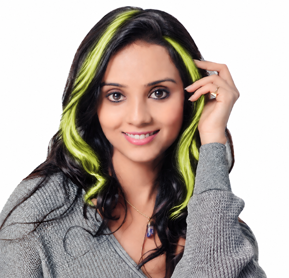 Clip-in Fashion colour strands