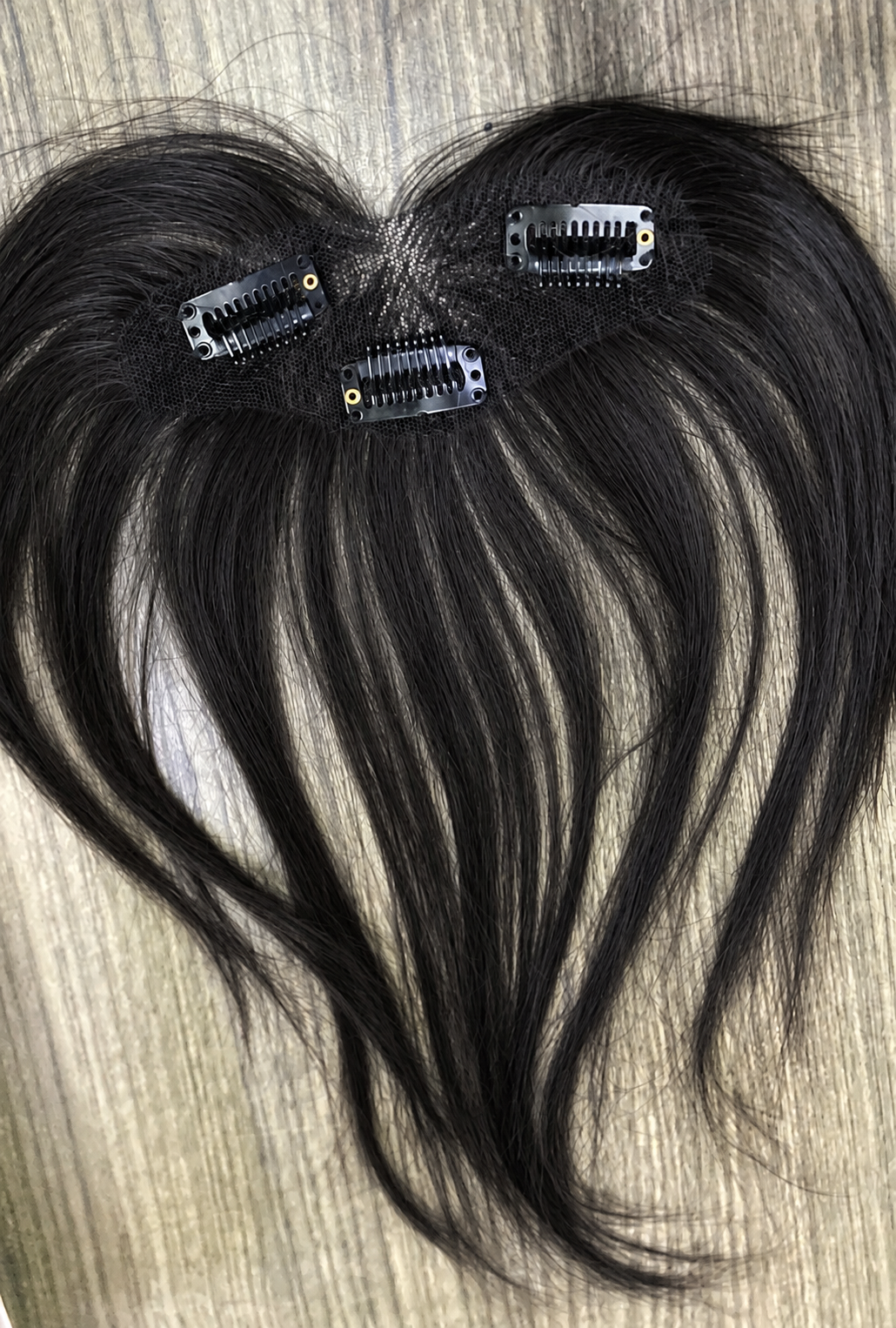 Clip in Hairline with Curtain Bangs